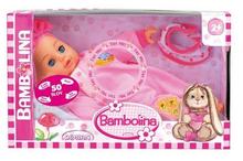Hračka: Panenka Bambolina Bebe 34 cm s 50 českými slovy