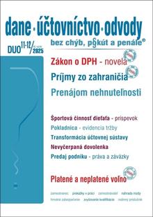 Kniha: DUO 11-12/2025  – Dane, účtovníctvo, odvody bez chýb, pokút a penále