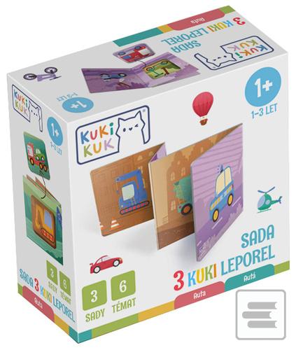 Sada 3 KUKI leporel Auta