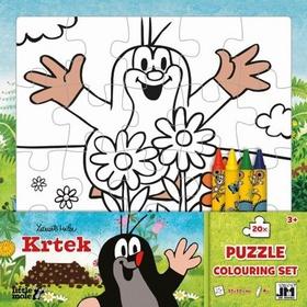 Doplnk. tovar: Omalovánkové puzzle s voskovkami Krtek - 2. vydanie - Zdeněk Miler