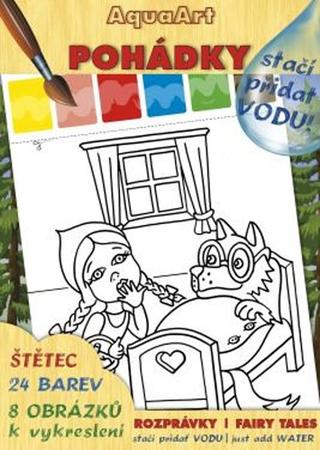 Doplnk. tovar: AquaArt A4 Pohádky omalovánka - Stačí přidat vodu! - 1. vydanie - D. Činčarová
