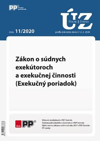 Kniha: UZZ 11/2020 Zákon o súdnych exekútoroch a exekučnej činnosti (Exekučný poriadok)