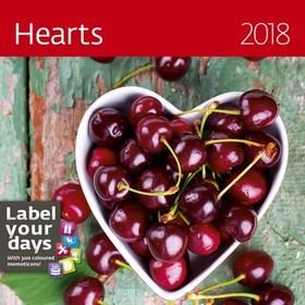 Kalendár nástenný: Hearts - nástěnný kalendář 2018