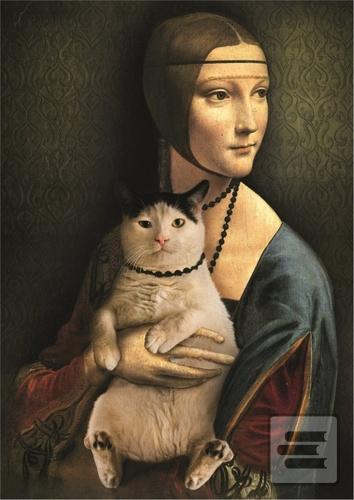 Puzzle Dáma s kočkou 100…