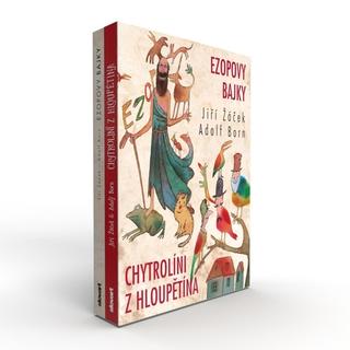 Kniha: Ezopovy bajky / Chytrolíni z hloupětína - 1. vydanie - Jiří Žáček