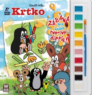 Kniha: Zábava pre každé tvorivé dieťa! Krtko - Kreatívna sada s farbami a štetcom - 1. vydanie - Zdeněk Miler