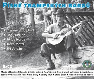 Médium CD: Písně trampských bardů - 5xCD - 1. vydanie - Vladimír Eddy Fořt; Bob Hurikán; Jenda Korda