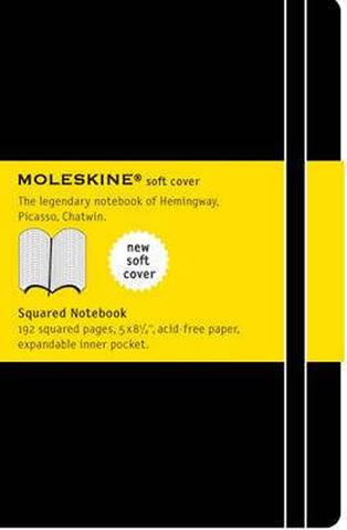 Kniha: Moleskine: Zápisník měkký čtverečkovaný černý L - 1. vydanie