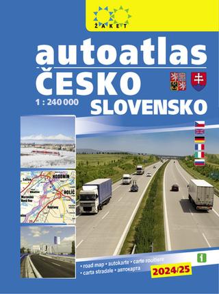 Knižná mapa: Autoatlas Česká republika Slovenská republika 1:240 000 - 2024/25