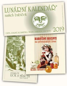 Kalendár stolný: Lunární kalendář 2019 + Babiččiny recepty + Dvanáctý rok s Měsícem - Klára Trnková
