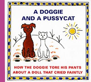 Kniha: A Doggie and a Pussyca - How the Doggie tore his pants about a doll that crieed faintly - About a doll that cried faintly - 1. vydanie - Josef Čapek