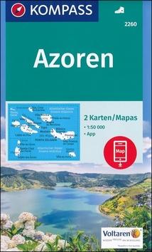 Skladaná mapa: Azoren 2260 NKOM 1:50T