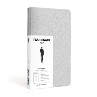 Kniha: Fashionary Mini Felt Mens Grey