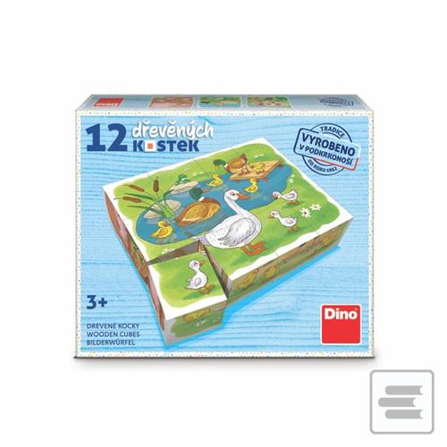 Dřevěné kostky Na farmě