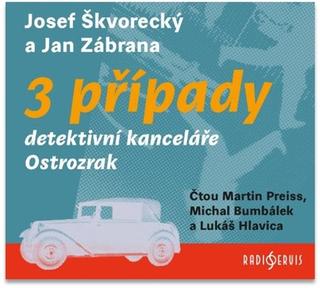 Médium CD: 3 případy detektivní kanceláře Ostrozrak - 1. vydanie - Josef Škvorecký; Jan Zábrana