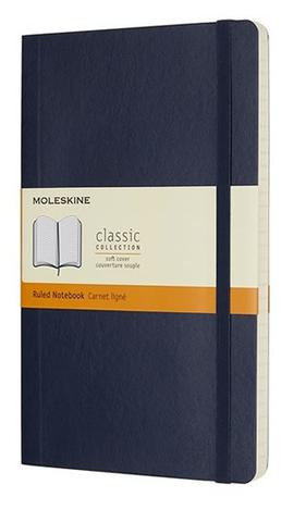 Kniha: Moleskine: Zápisník měkký linkovaný modrý L - 1. vydanie