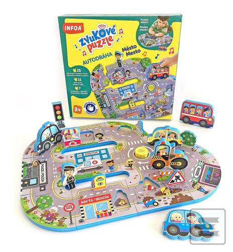 Zvukové puzzle Autodráha…