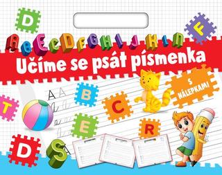 Kniha: Učíme se psát písmenka - s nálepkami
