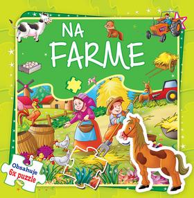 Kniha: Na farme - Obsahuje 6x puzzle