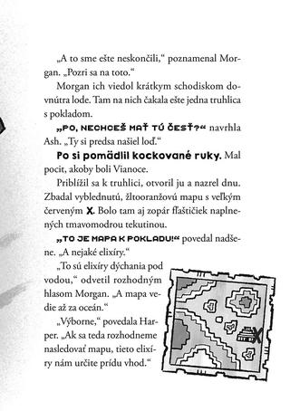 Ukážka z knihy Minecraft Kroniky Woodswordu V hlbokých vodách  -  Autorsky chránený materiál © Albatros Media