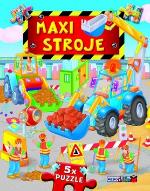 Kniha: Maxi stroje - 5x puzzle