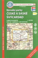 Skladaná mapa: KČT 12 České a Saské Švýcarsko