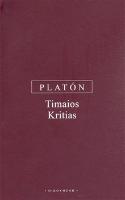 Kniha: PLATÓN: Timaios Kritias - Platón