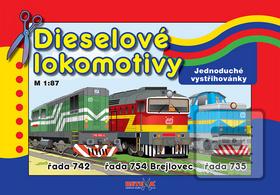Ostatné: Dieslové lokomotivy - Jednoduché vystřihovánky