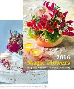 Kalendár nástenný: Živé květy Magic Flowers 2016 - nástěnný kalendář