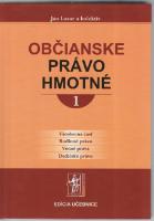 Kniha: Občianske právo hmotné 1.a 2.zv.