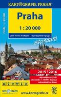 Skladaná mapa: Praha plán města 1:20 000