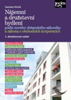Kniha: Nájemní a družstevní bydlení podle občanského zákoníku a obchodních korporacích - Stanislav Křeček