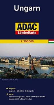 Kniha: Maďarsko/mapa 1:300T ADAC - Kolektív