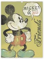 Špirálová, hrebeňová: Mickey - nástěnný kalendář 2015 - Walt Disney