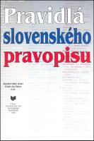 Kniha: Pravidlá slovenského pravopisu