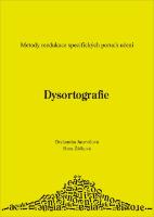 Kniha: Dysortografie - Hana Žačková