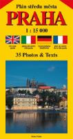 Kniha: Plán středu města PRAHA 1:15 000 (čeština, angličtina, italština, němčina, francozština) - Jiří Beneš