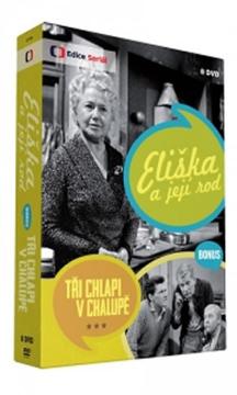 Kniha: Eliška a její rod + bonus Tři chlapi v chalupě - 8 DVD - autor neuvedený