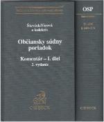 Kniha: Občiansky súdny poriadok. Komentár - I.+ II. diel - Marek Števček, Svetlana Ficová
