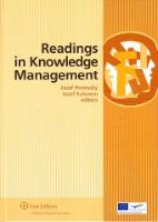 Kniha: Readings in Knowledge Management - Jozef Kelemen
