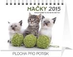 Kalendár stolný: Mačky s menami mačiek Praktik - stolní kalendář 2015