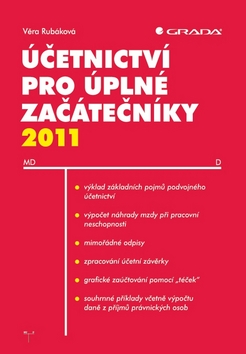 Kniha: Účetnictví pro úplné začátečníky 2011 - Věra Rubáková