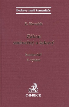 Kniha: Zákon směnečný a šekový komentář 5. vydání - Zdeněk Kovařík