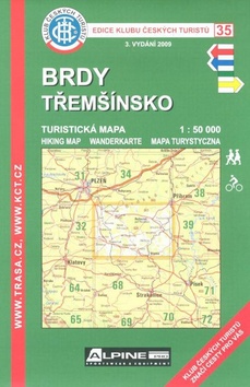 Skladaná mapa: KČT 35 Brdy a Třemšínsko - Irena Fuchsová