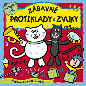 Kniha: Zábavné protiklady a zvuky - nálepky a úlohy - Canals