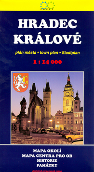 Knižná mapa: Hradec Králové 1:14 000 - plán města