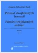 Kniha: Pätnásť dvojhlasných invencií/Pätnásť trojhlasných - Johann Sebastian Bach
