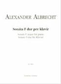 Kniha: Sonáta F dur pre klavír - Alexander Albrecht