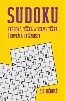 Kniha: Sudoku - Střední, těžká a velmi těžká úroveň obtížnosti