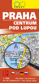 Skladaná mapa: Praha centrum pod lupou - 1:7 000